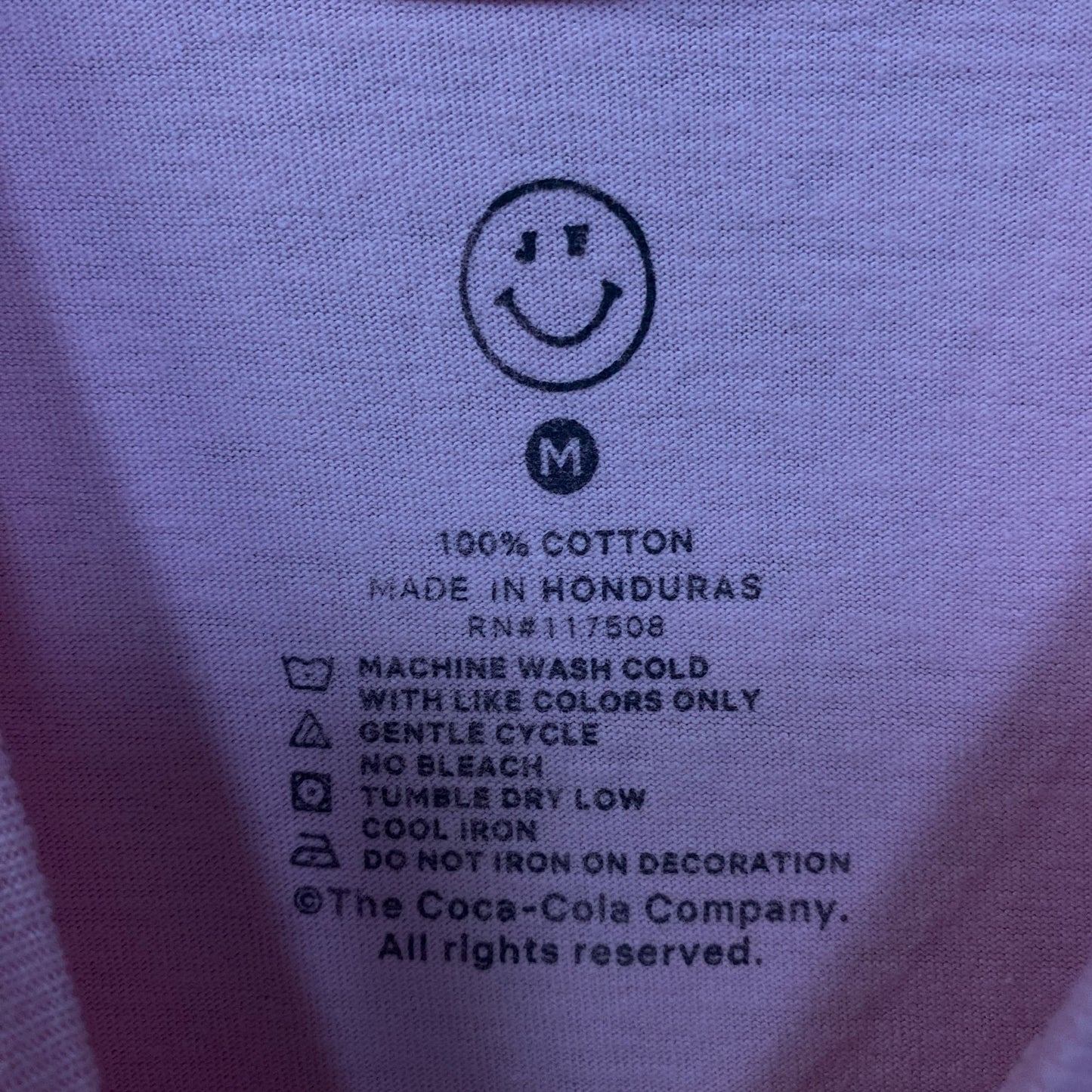 Coca-Cola Share Hearts Coke Pink Graphic T-Shirt Medium