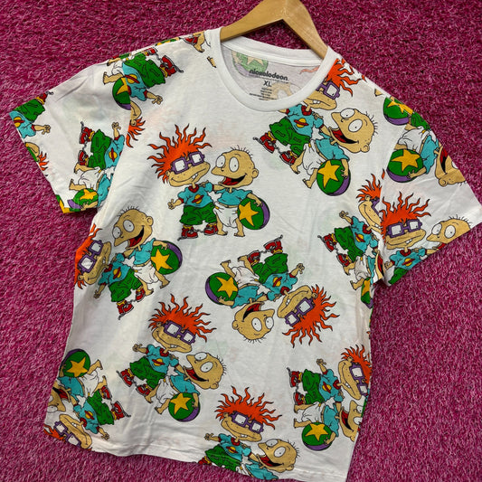 Nickelodeon Tommy and Chucky Rugrats All Over Tshirt size XL