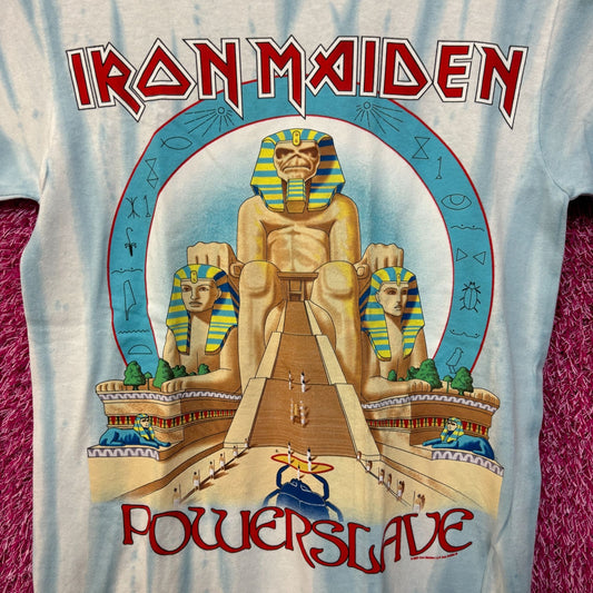 Iron Maiden Powerslave Album Art Heavy Metal Band Tie Dye S