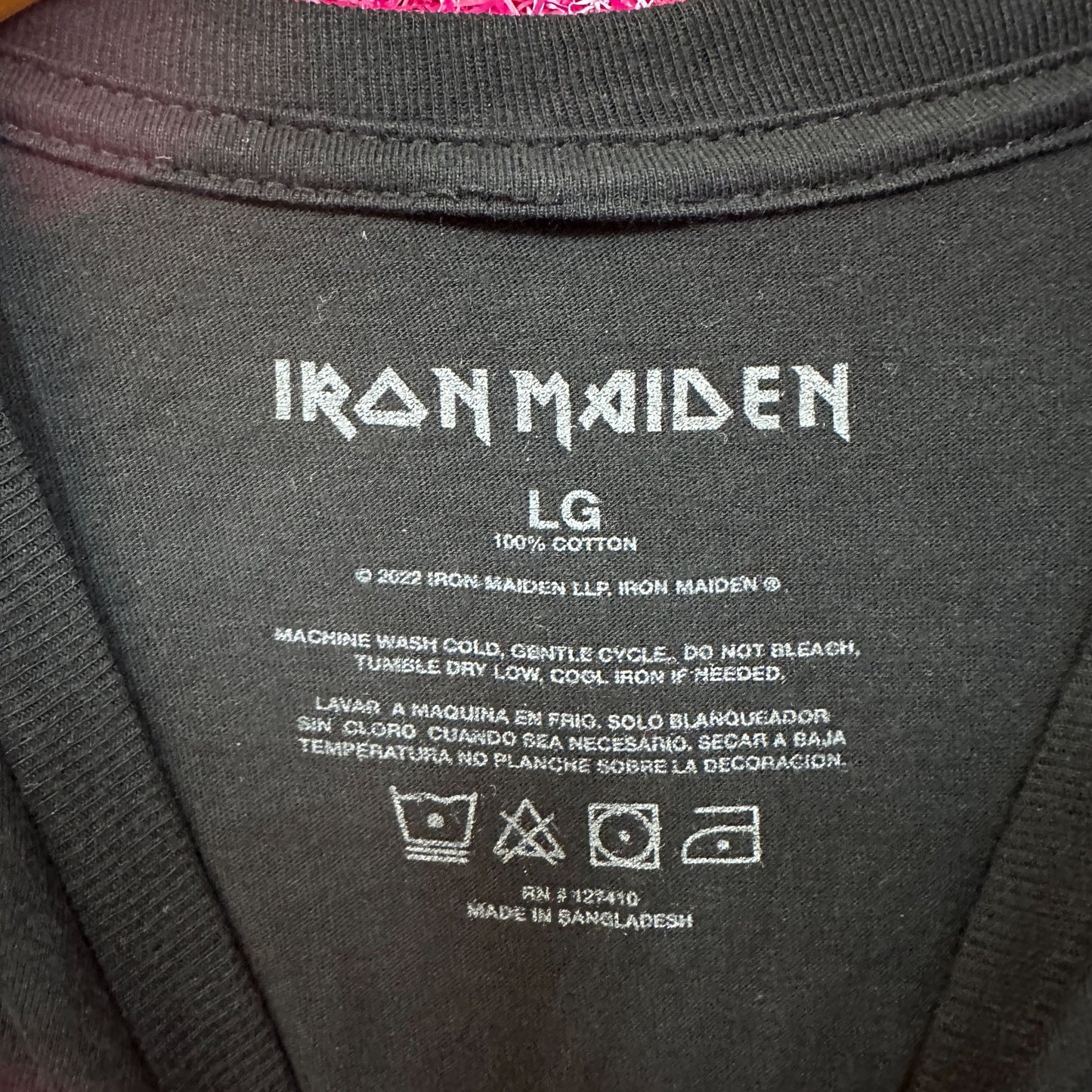 Iron Maiden Senjutsu Shogun Rock Tshirt size Large