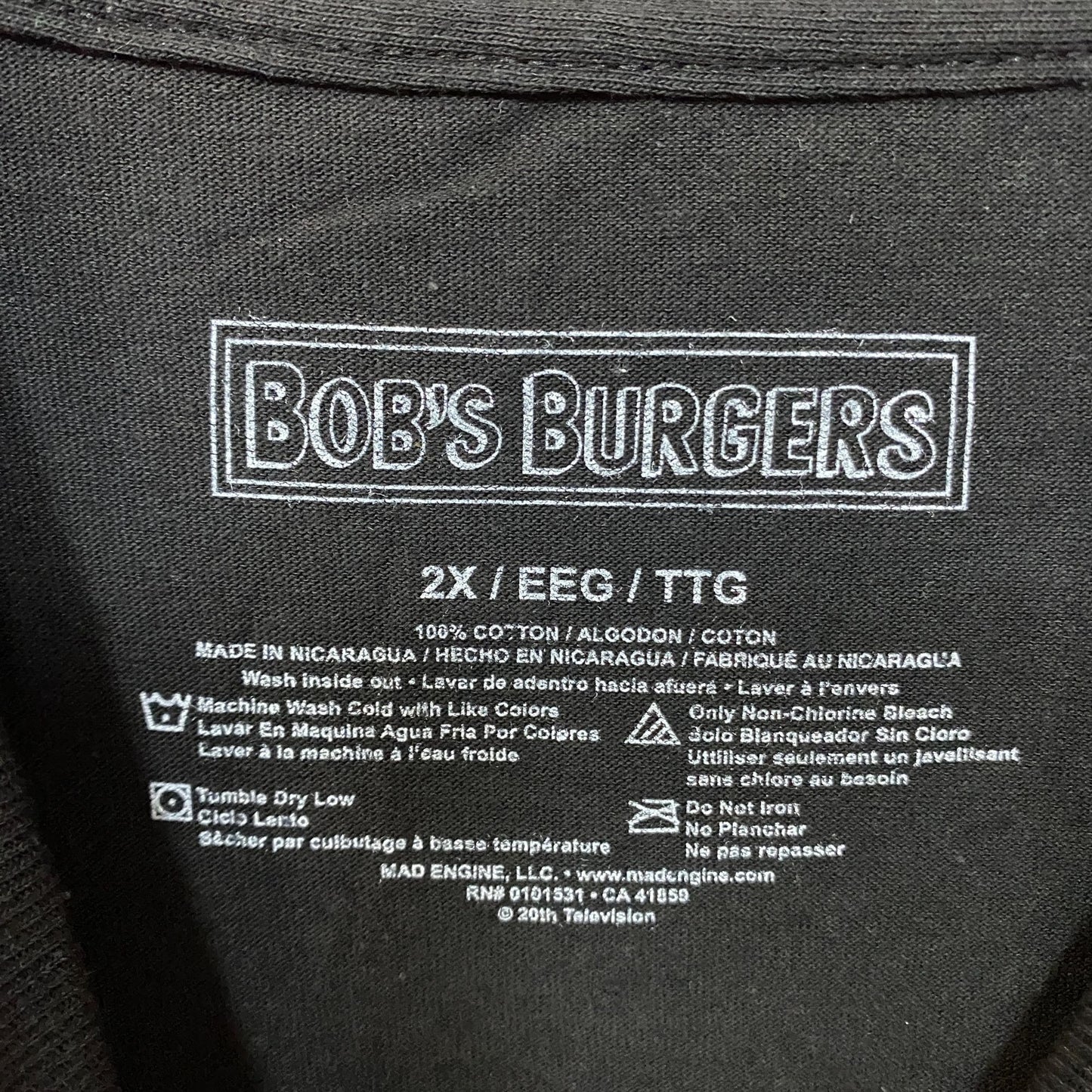 Bob's Burgers Belcher Family T-Shirt 2XL