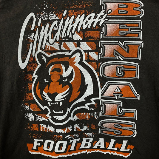 Junk Food Clothing Women's NFL Cincinnati Bengals Brick Retro Tee XL