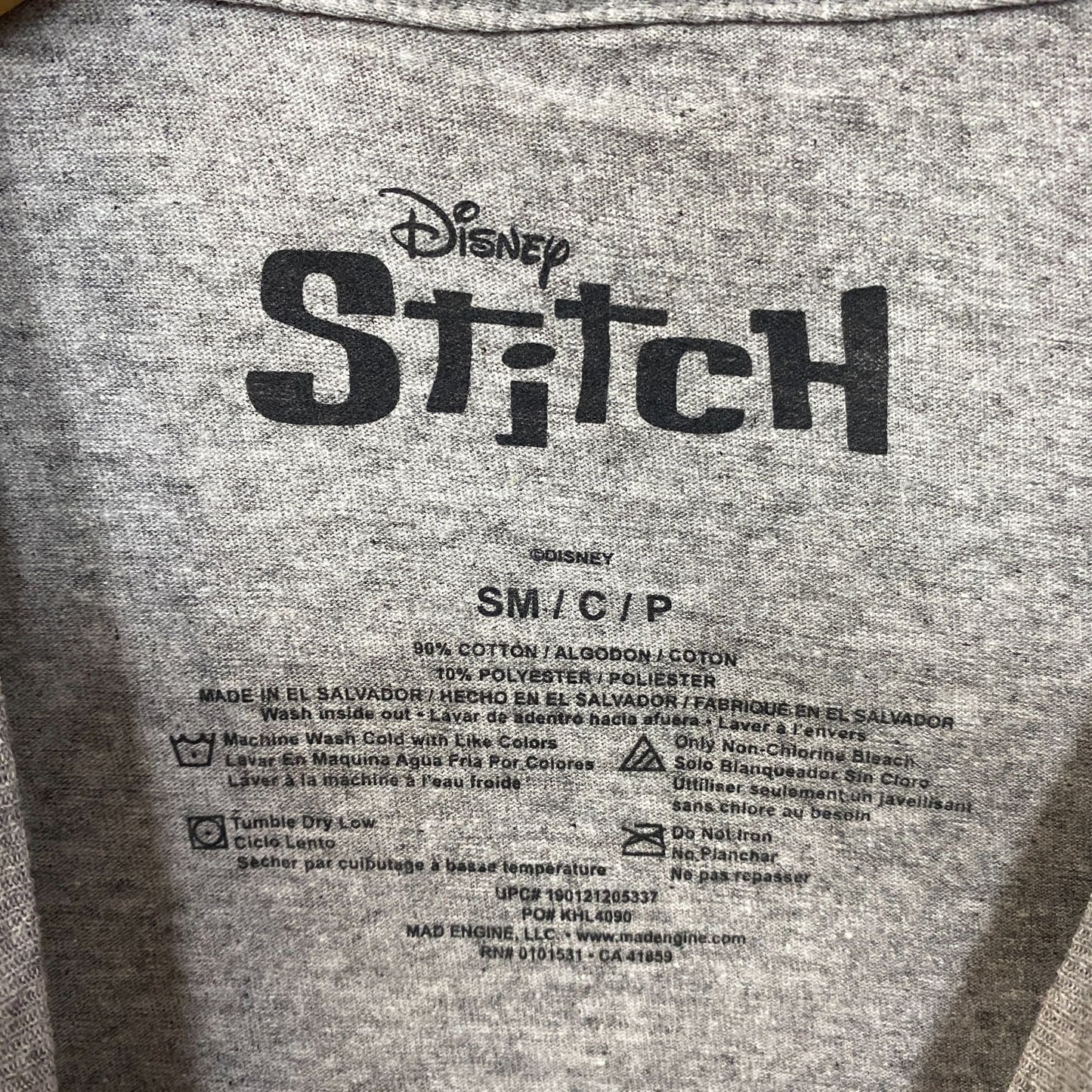 Disney Lilo & Stitch Animated Movie Stitch T-Shirt SM