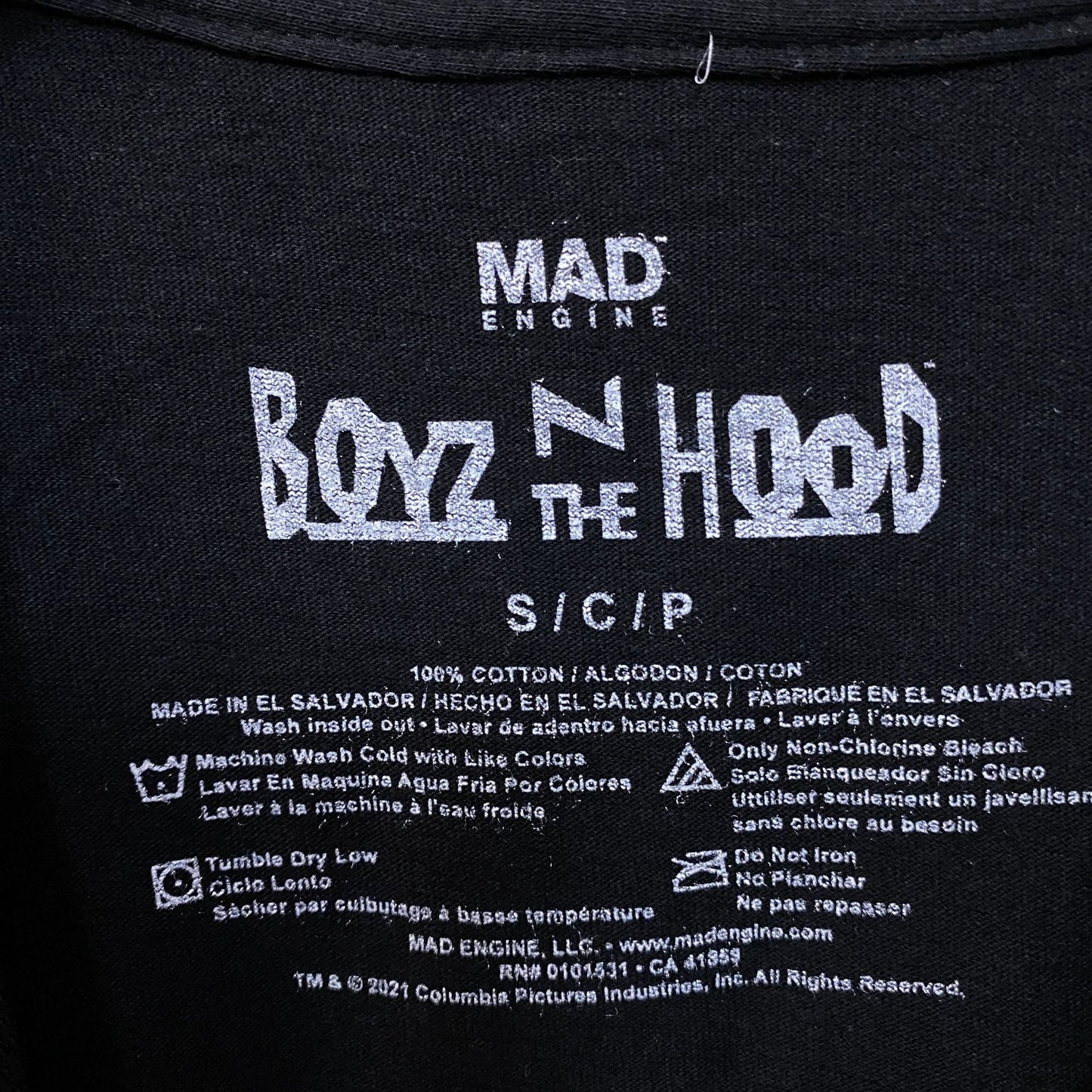 Boyz N The Hood Ain't No Fairytale Graphic T-Shirt Small