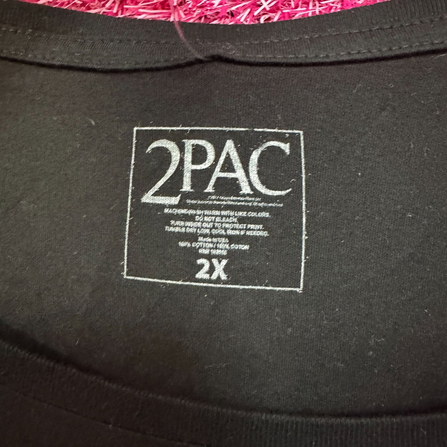 2Pac Color Spell Out Fresh Out the Joint Hip Hop Crop Top 2X