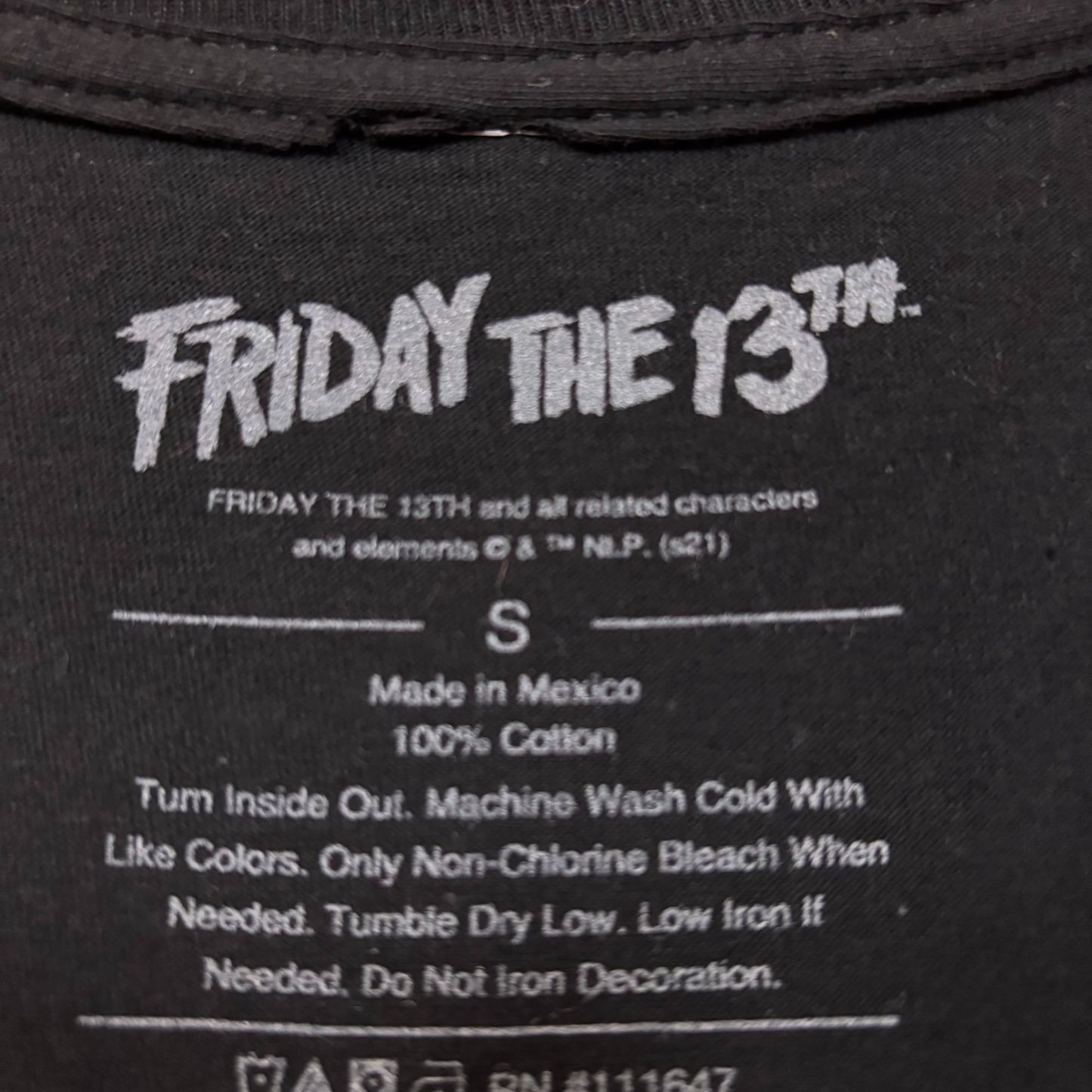 Friday the 13th Jason Vorhees Camp Crystal Lake No Place To Hide Horror Tshirt Small