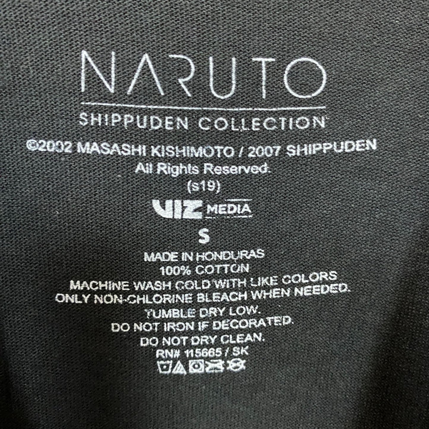 Naruto Shippuden 8-Bit Anime tshirt size Small