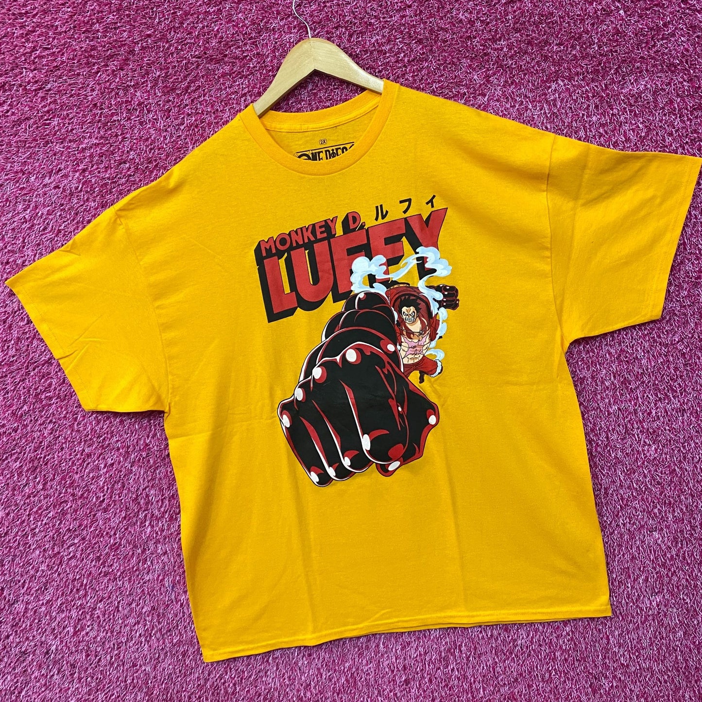 One Piece Luffy Gear 4 Bounce Man Whole Cake Island Arc T-Shirt 2XL