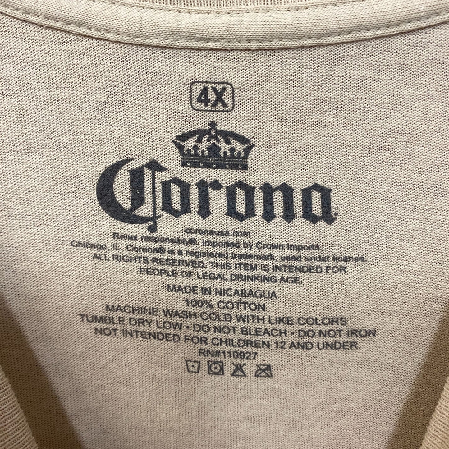 Corona Extra Beer Promo Fresh Limes T-Shirt 4XL