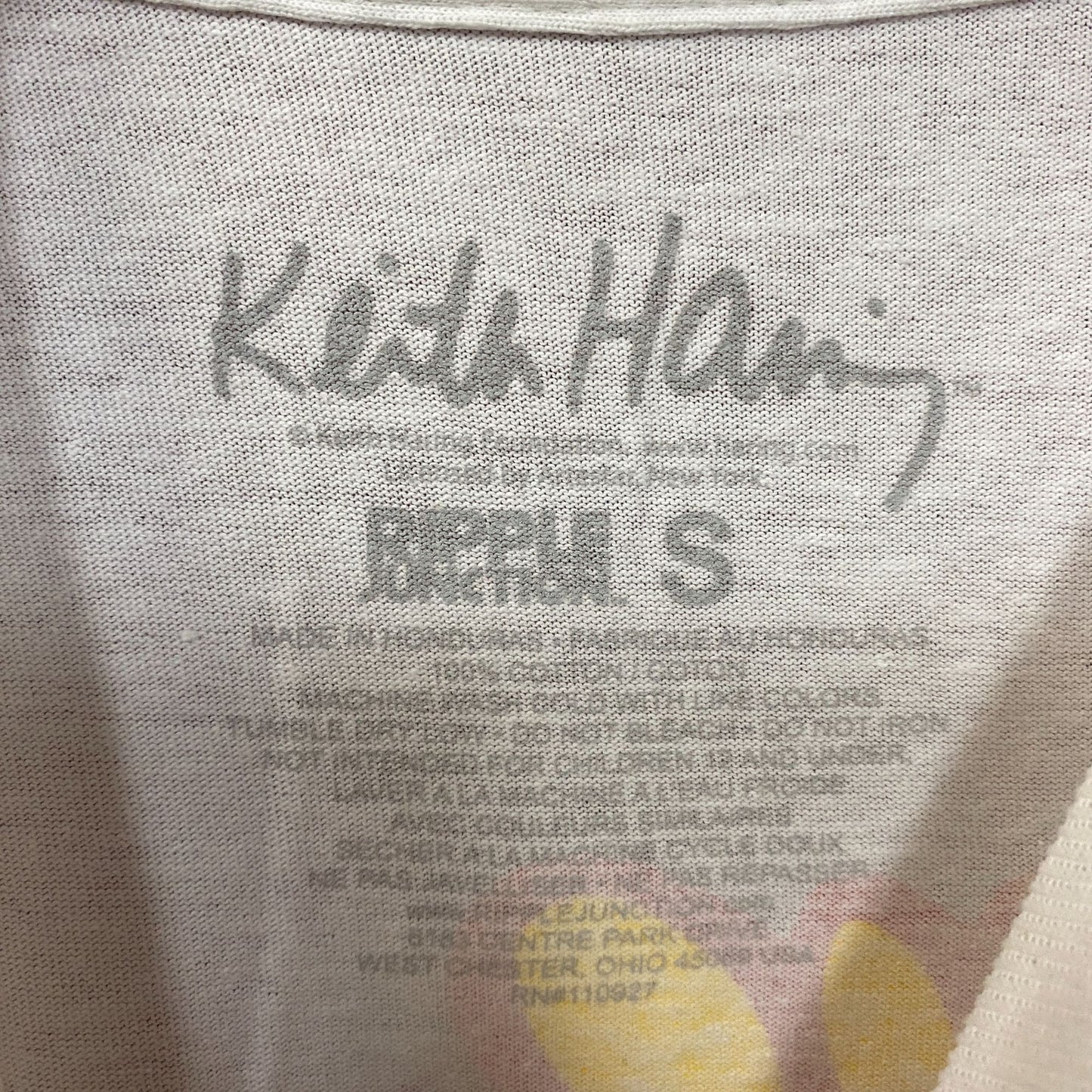 Keith Haring Telephone Art Long Sleeve Graphic T-Shirt Small