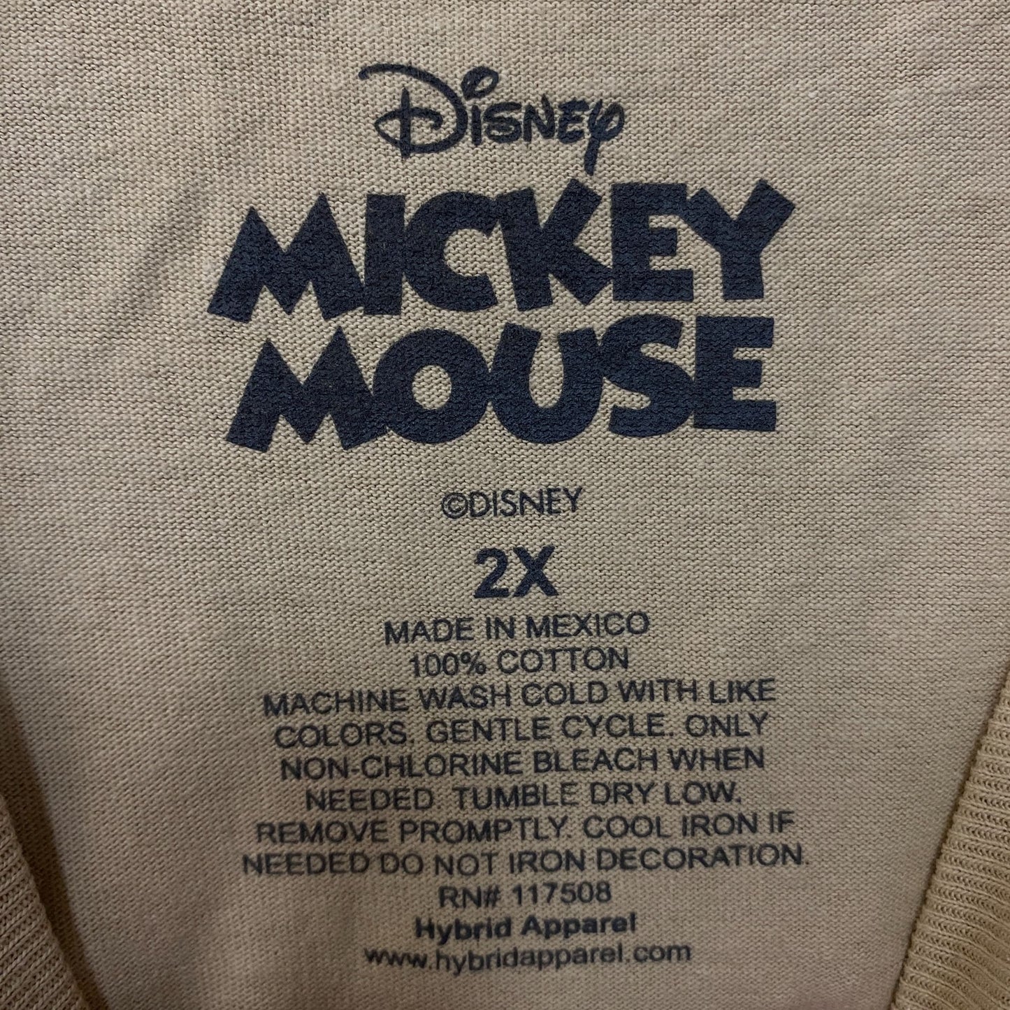 Disney Mickey Mouse The Wild West Cartoon Poster T-Shirt 2XL