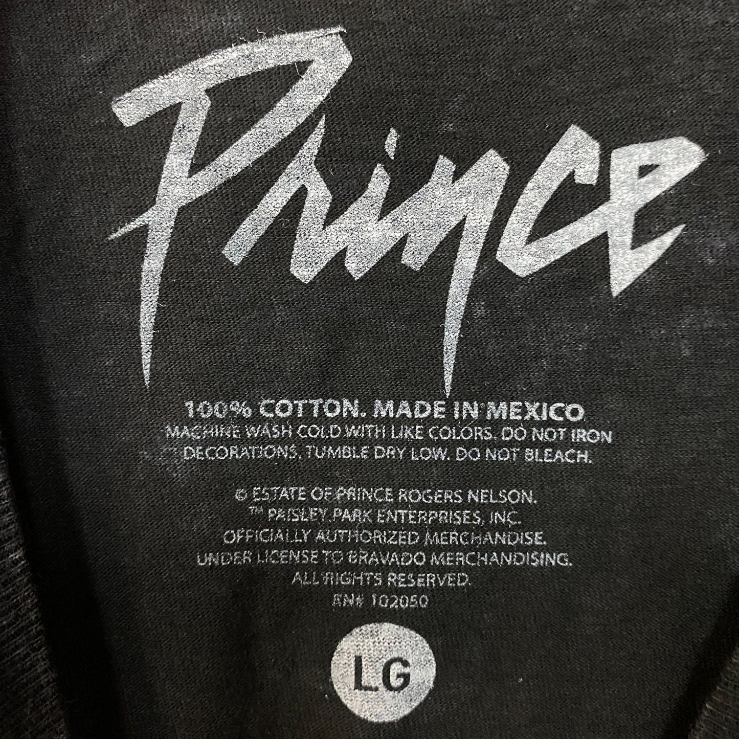 Prince Controversy Washed Acid-Wash Graphic T-Shirt Large