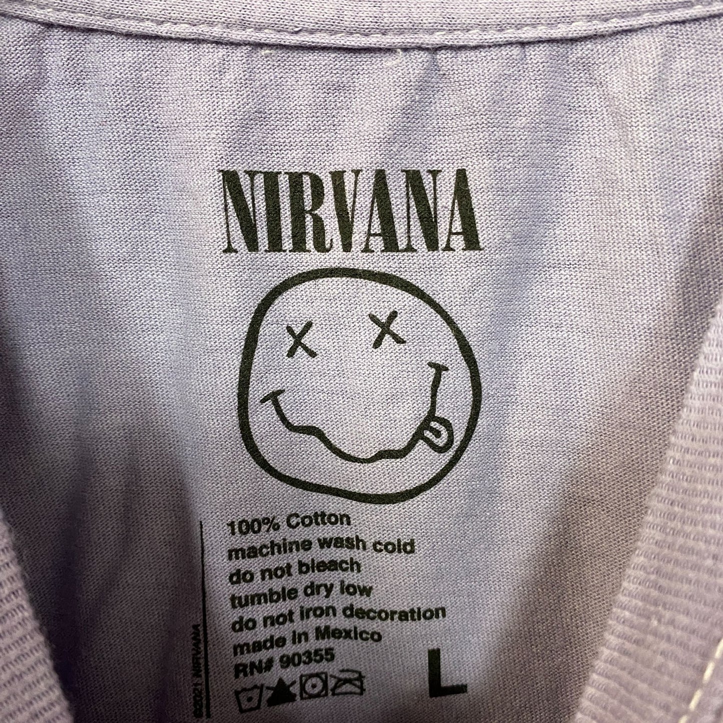 Nirvana Smiley Face Sleeveless Grunge Croptop size Large