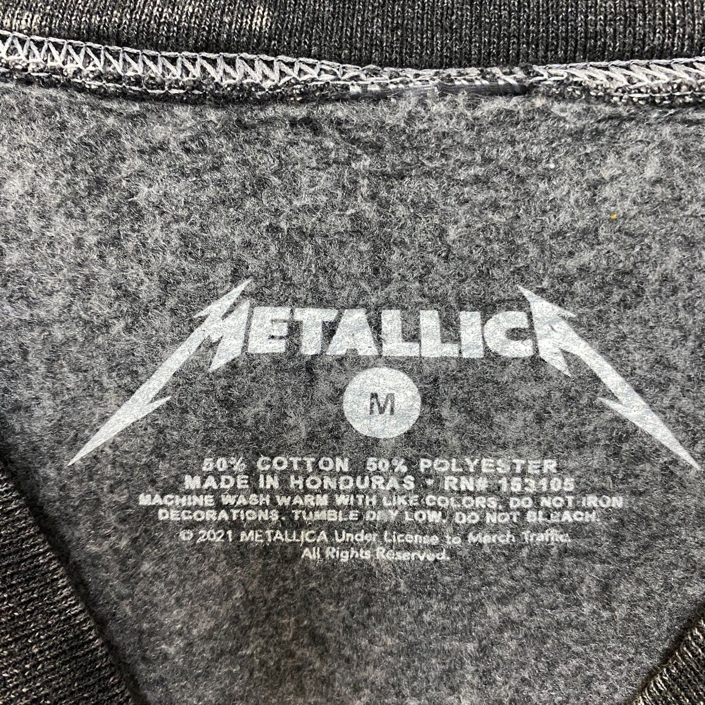 URBAN OUTFITTERS METALLICA 4 DECADES BLACK SWEATSHIRT SIZE MED