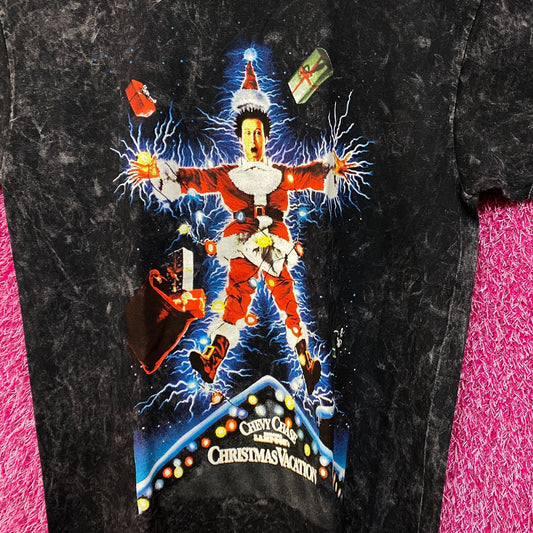 Christmas Vacation Movie Promo Acid Wash Tshirt size medium