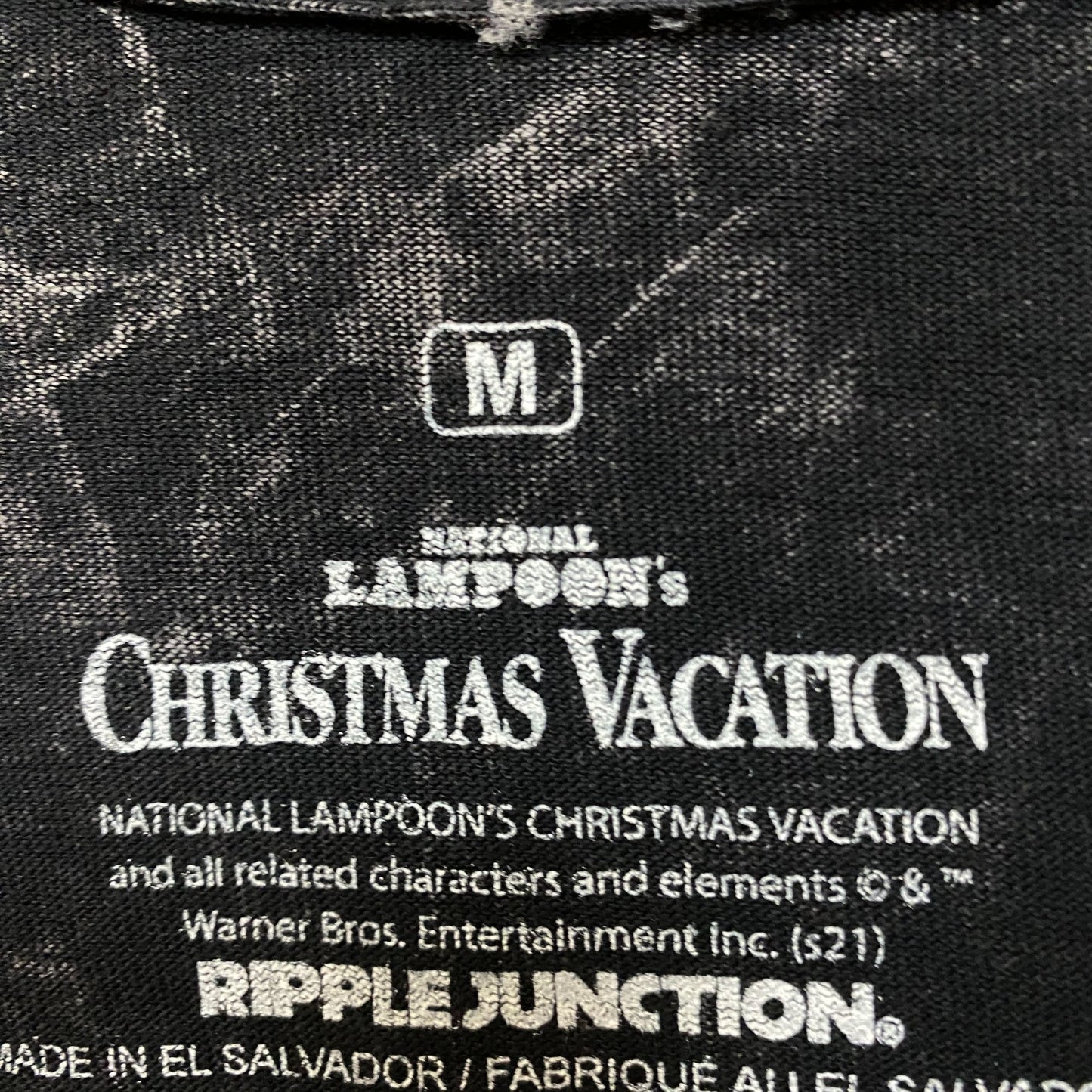 Christmas Vacation Movie Promo Acid Wash Tshirt size medium