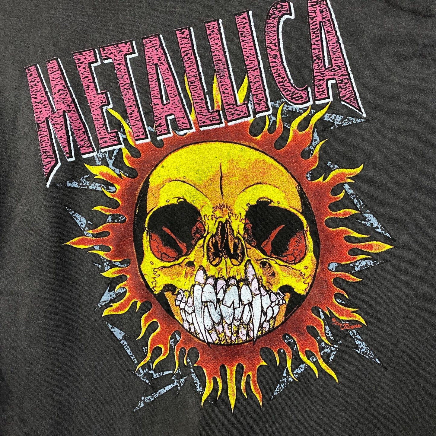 Metallica Skull Sun Heavy Metal Band T-Shirt XL