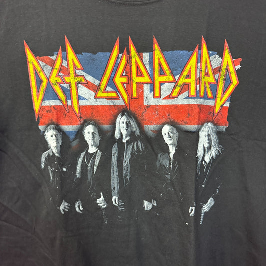 Def Leppard All Timers Union Jack Heavy Metal Band Tee 2XL