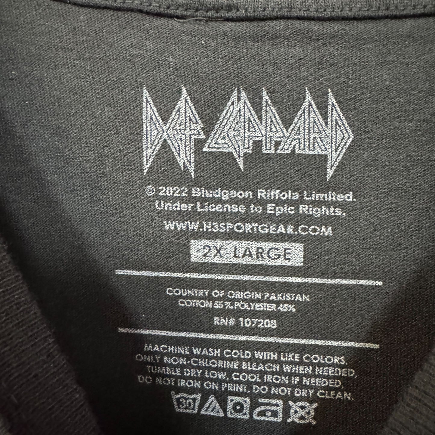 Def Leppard All Timers Union Jack Heavy Metal Band Tee 2XL