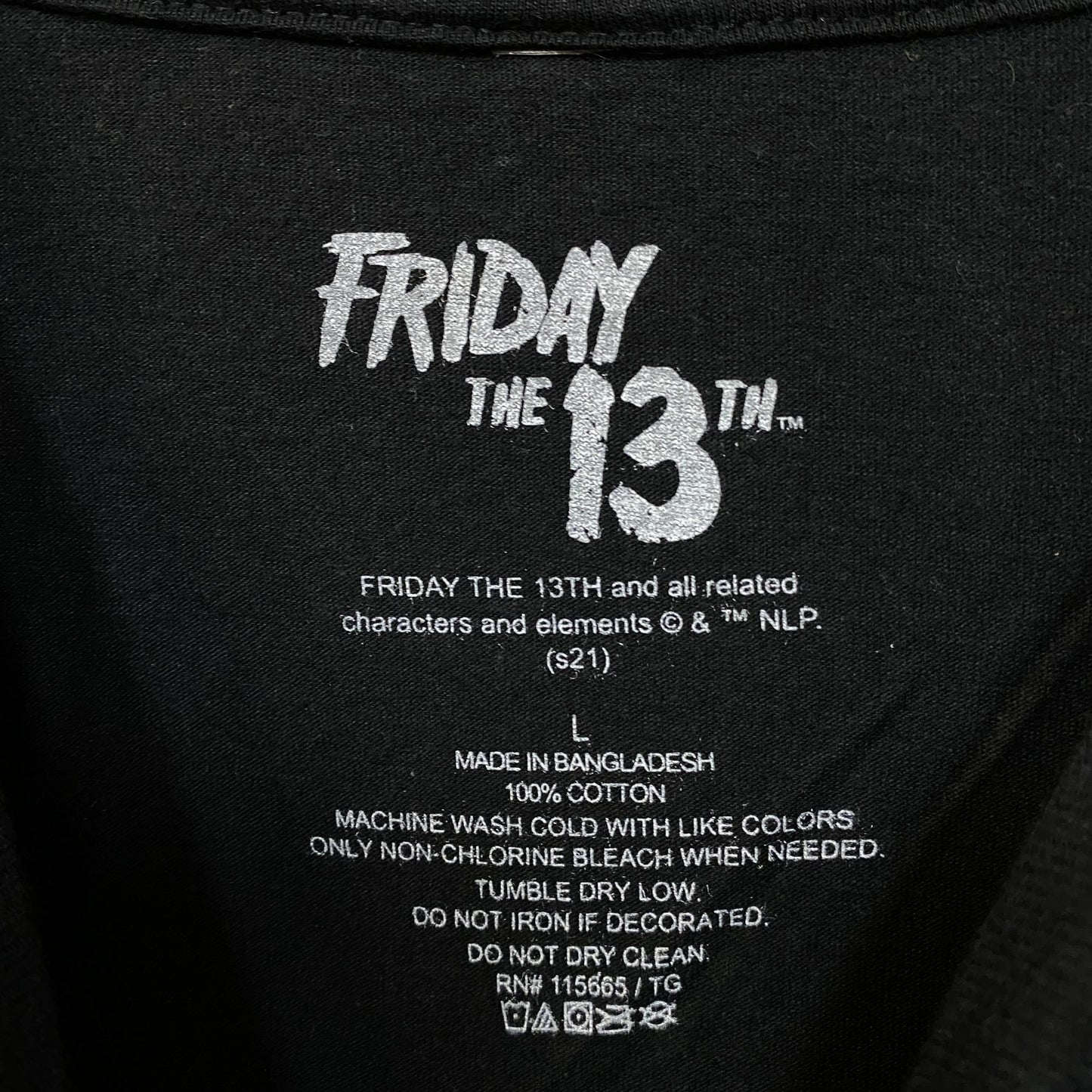 Friday the 13th Movie Poster Classic Slasher Film T-Shirt Large