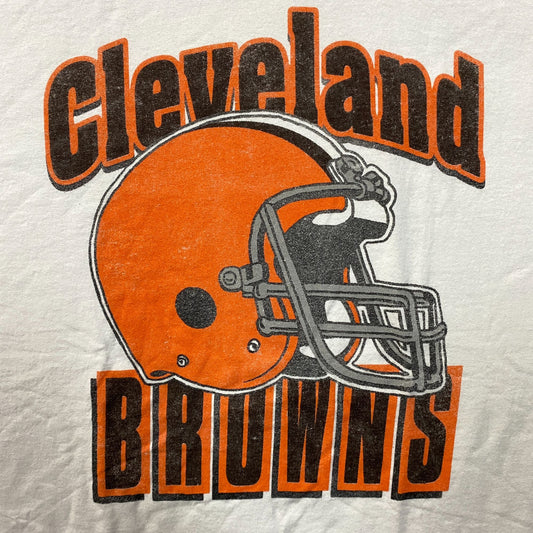 Junk Food Clothing NFL Cleveland Browns Throwback Helmet T-Shirt XL