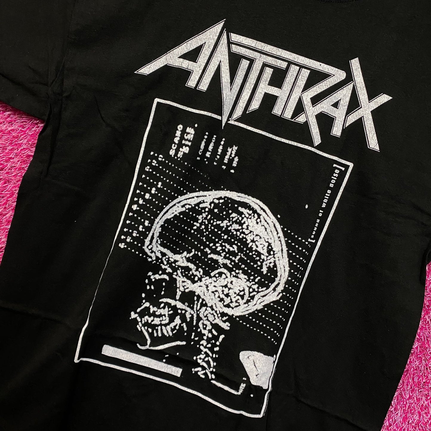 Anthrax Sound of White Noise Album Thrash Metal Band Tee large