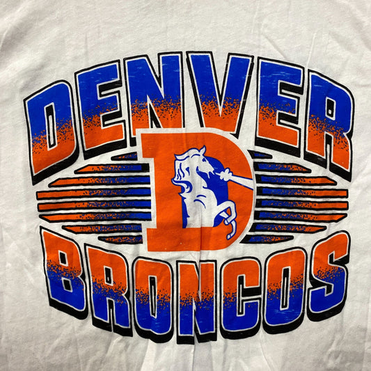 Junk Food Clothing NFL Denver Broncos Sleeveless Cropped T-Shirt Large