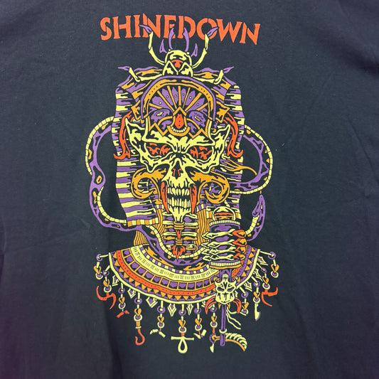 Shinedown Planet Zero Album Mummy Art Pop Rock Band Tee XXL
