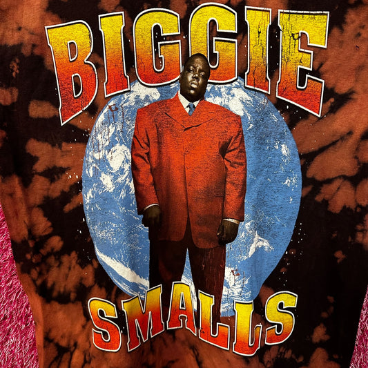 Notorious Big Bleach Dye Rap Tshirt size Medium