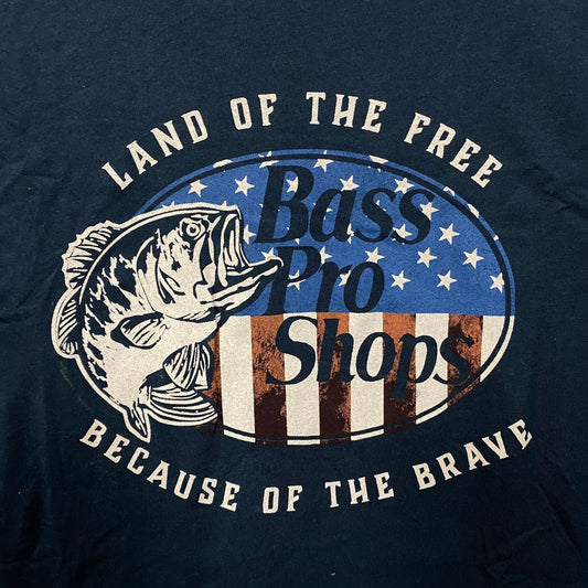 Bass Pro Shops USA Land Of The Free Graphic T-Shirt XL