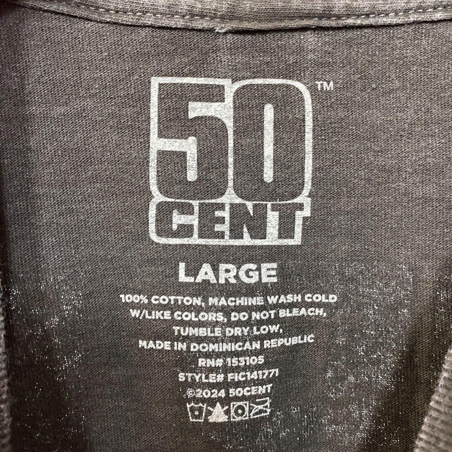 50 Cent Get Rich or Die Tryin T-Shirt Large