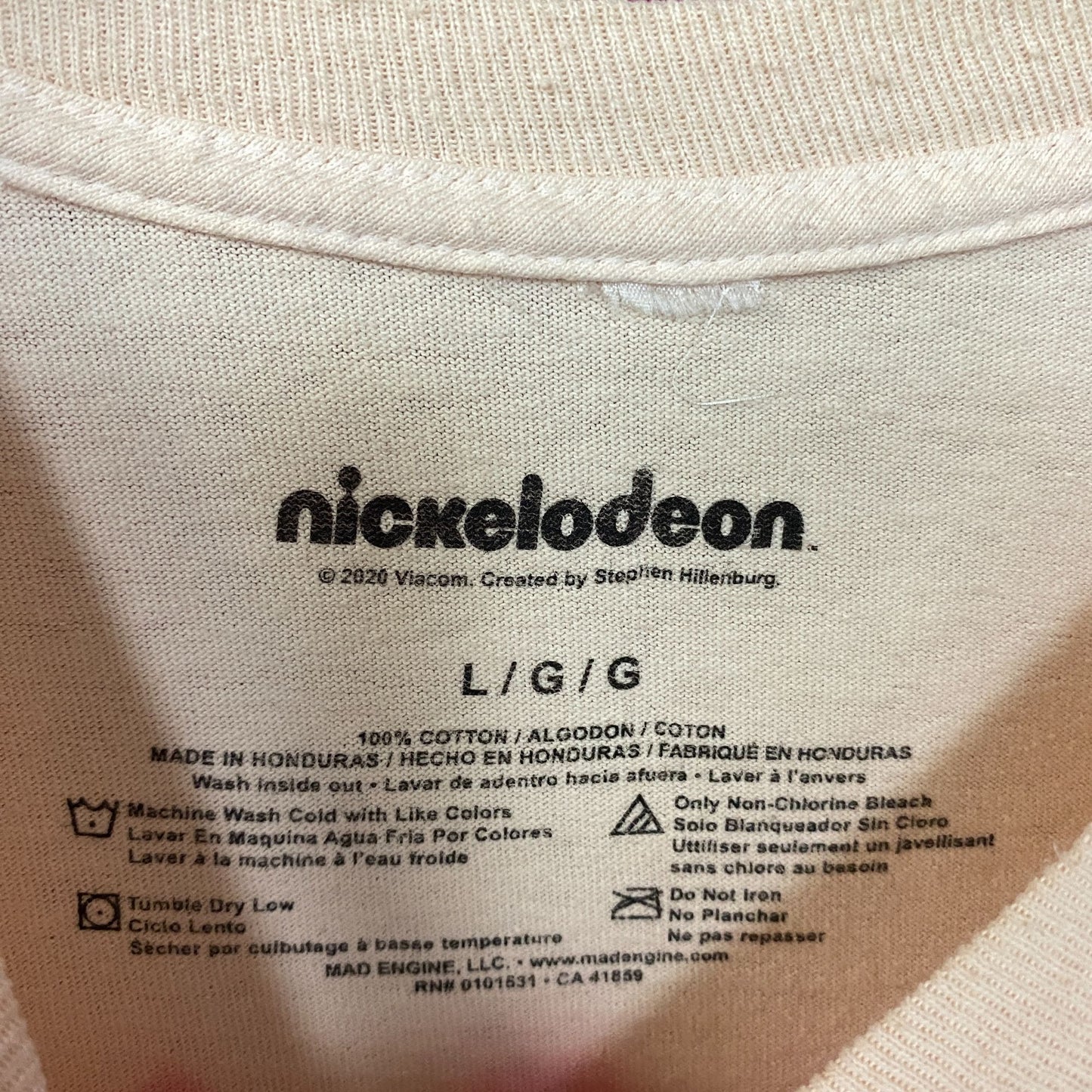 Nickelodeon SpongeBob SquarePants Patrick Star Tie Dye T-Shirt Large