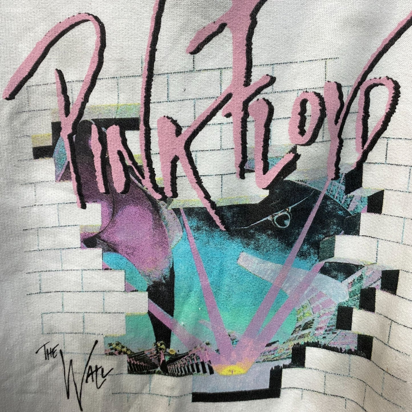 Pink Floyd The Wall Graphic Print Pullover Hoodie Small