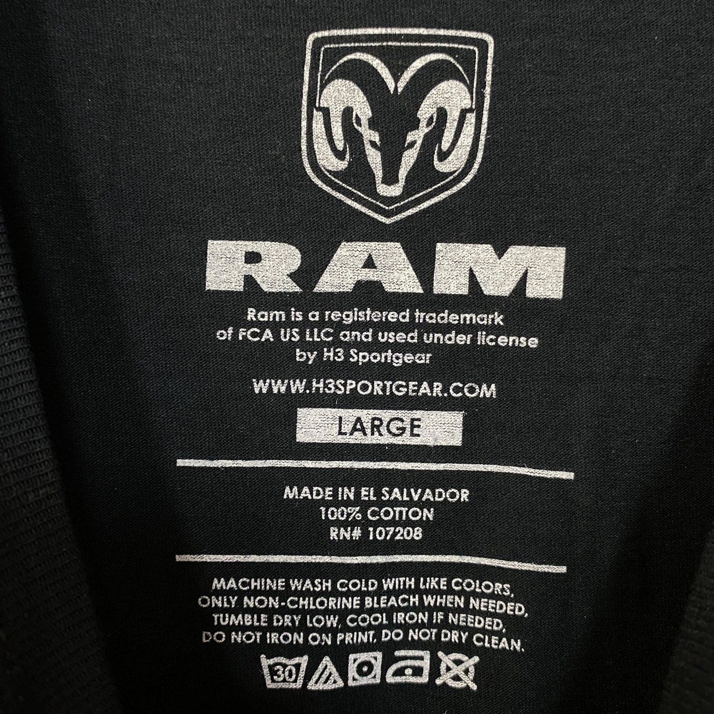 Dodge Rams Guts n Glory Classic Car Tshirt Size Large
