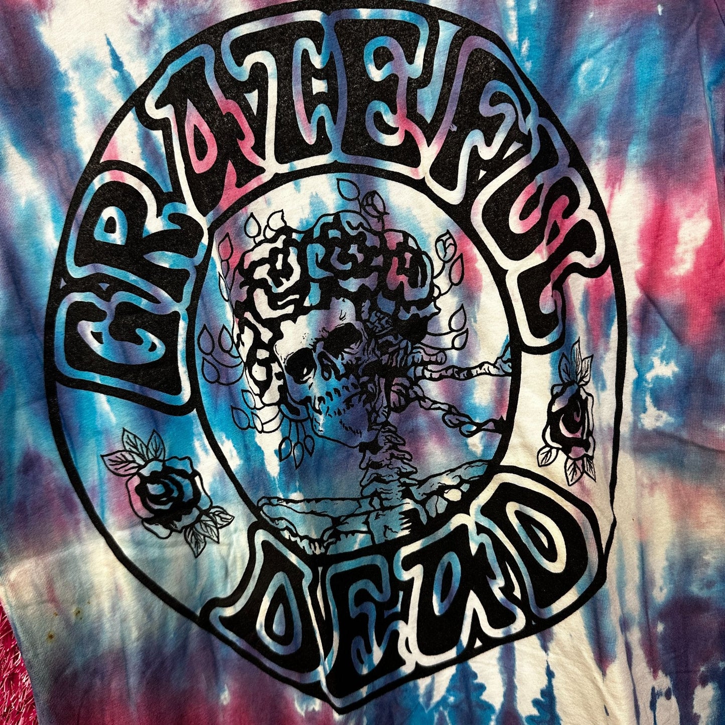 Grateful Dead Big Bertha Psychedelic Rock Jam Band Tie Dye S