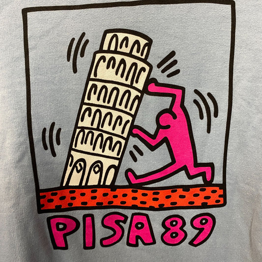 Keith Haring Pisa 89 Tuttomundo Art Demo Hoodie size Medium