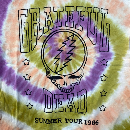 Junk Food Grateful Dead Summer Tour Tie Dye Vintage Style T-Shirt Small