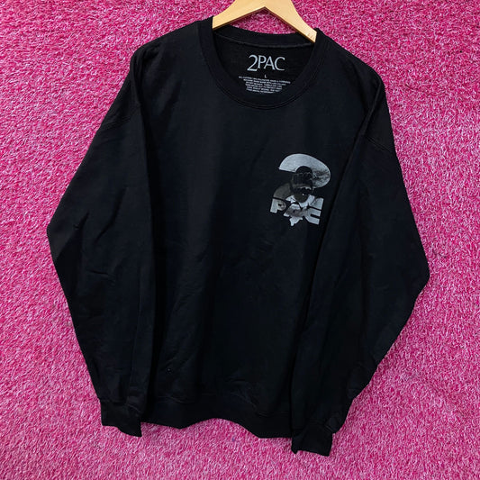 2Pac "Against All Odds" Graphic Crewneck Sweatshirt Large
