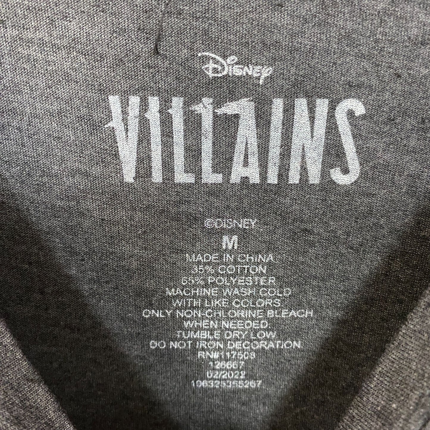 Disney Women Villains Graphic Design T-Shirt M