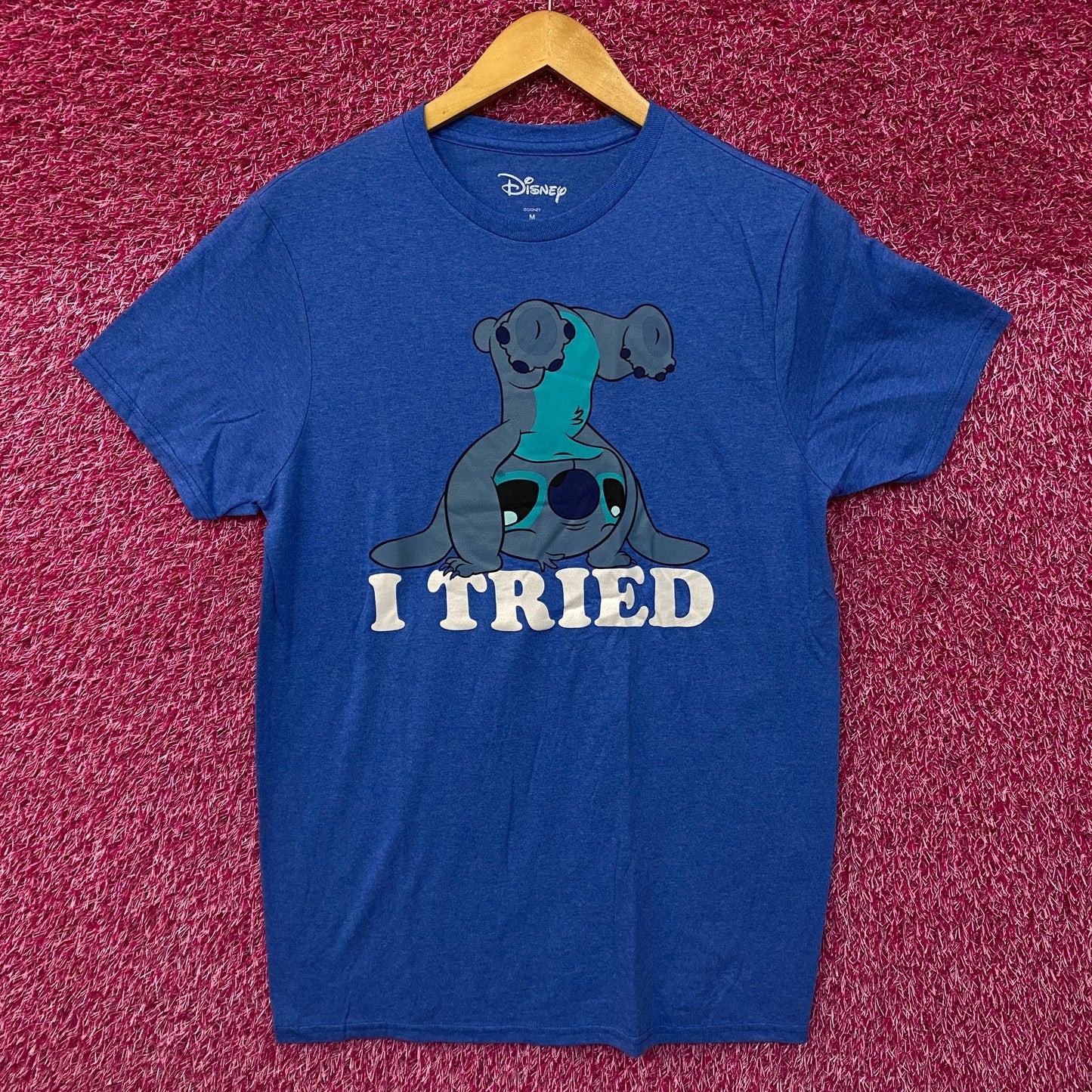 Stitch I Tried Lilo & Stitch Movie Disney Tshirt size medium