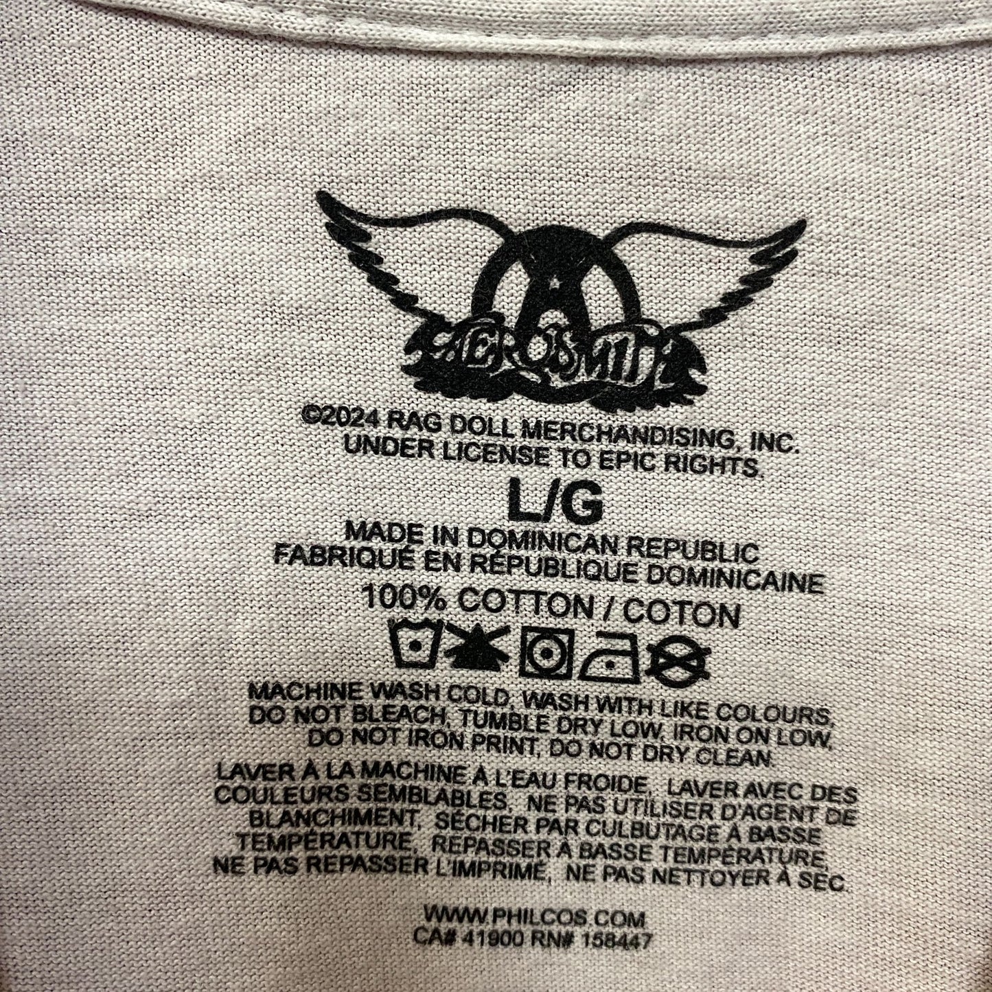 Aerosmith Let Rock Rule Tour T-Shirt Large