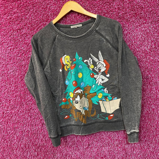 Warner Bros Looney Tunes Christmas Crewneck Sweater XS