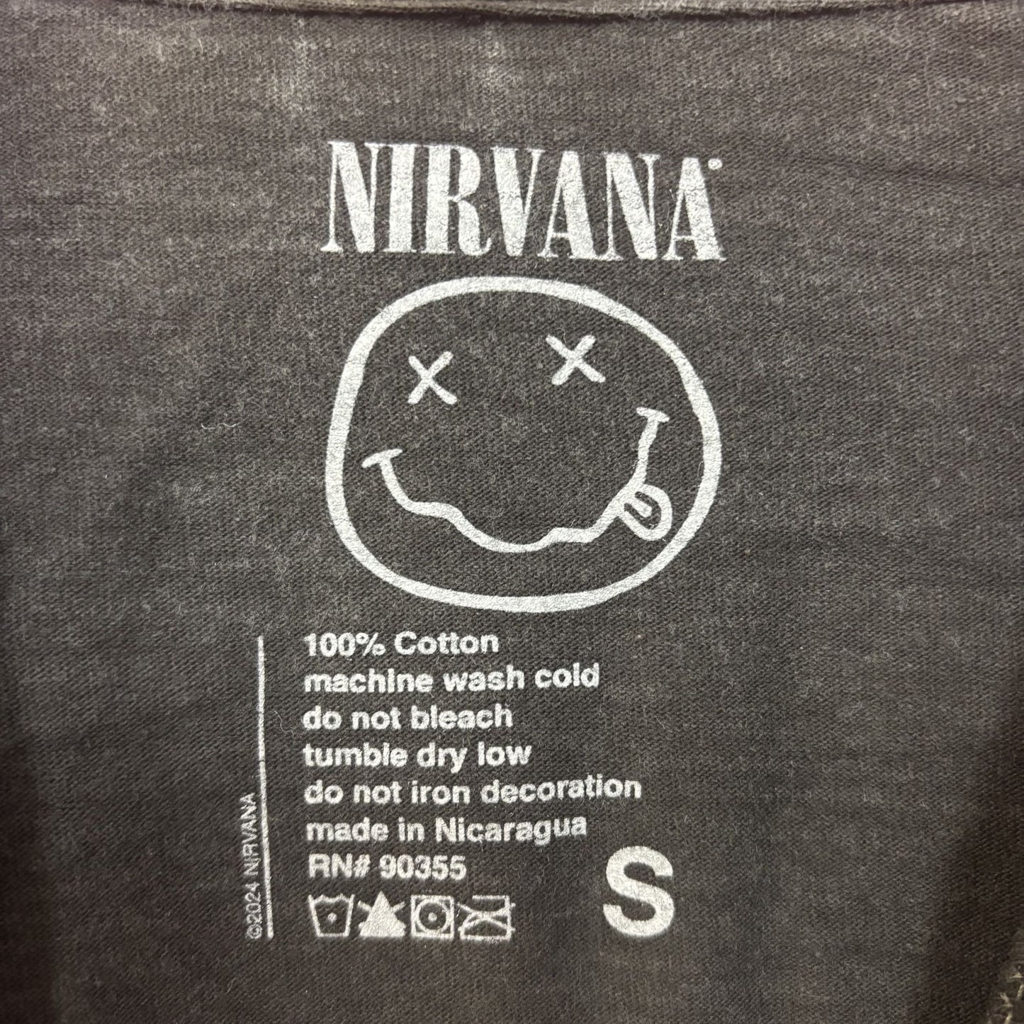 Nirvana Silver Washes Cotton T-Shirt Small