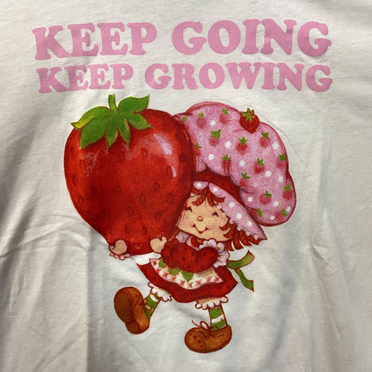 Strawberry Short Cake Keep Going Keep Growing Cute T-Shirt XL