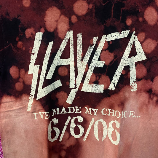 Slayer I’ve Made my Choice 666 Tie Dye Rock Tshirt size Small
