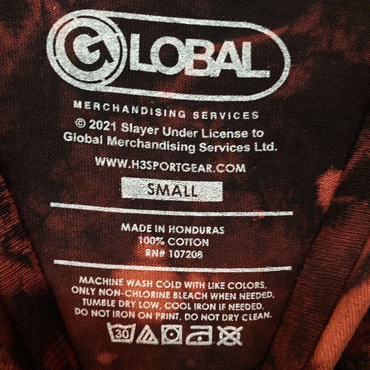 Slayer I’ve Made my Choice 666 Tie Dye Rock Tshirt size Small