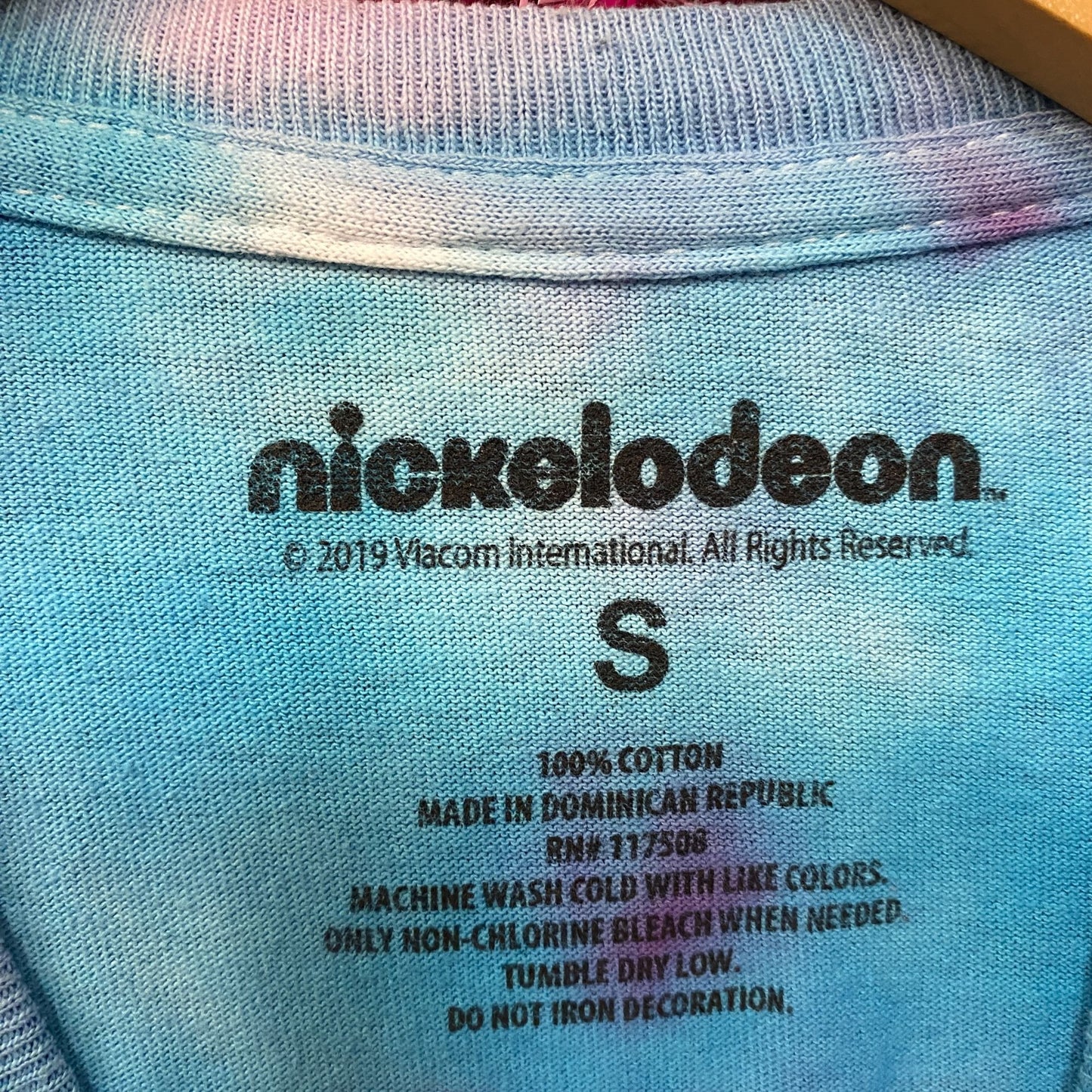 Nickelodeon 90's Cartoons Retro Tie Dye T-Shirt Small