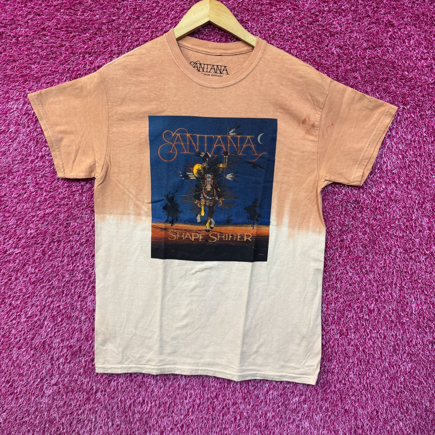 Santana Shape Shifter Album Cover Latin Rock Band Dip Dye M