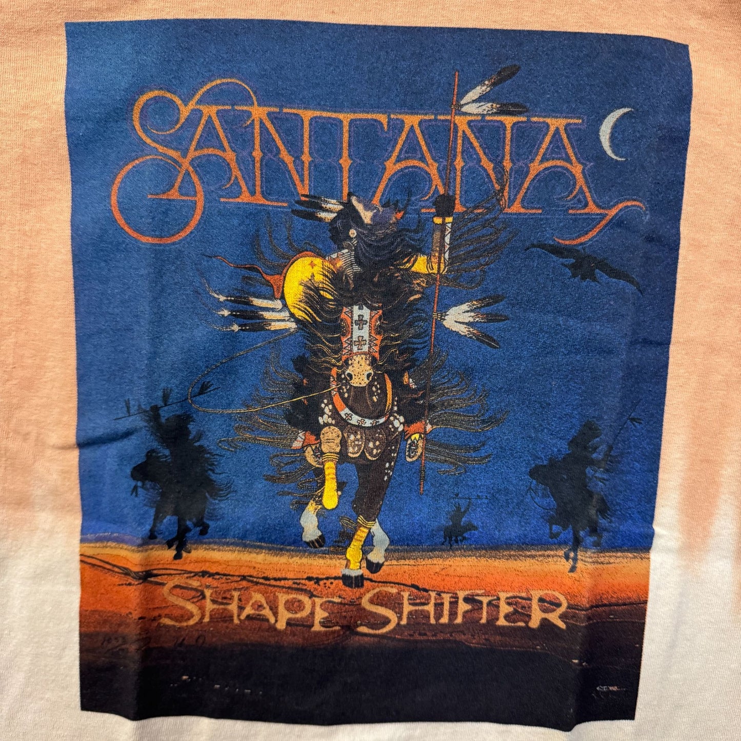 Santana Shape Shifter Album Cover Latin Rock Band Dip Dye M