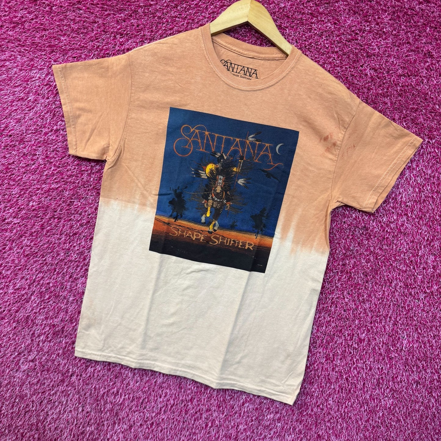 Santana Shape Shifter Album Cover Latin Rock Band Dip Dye M
